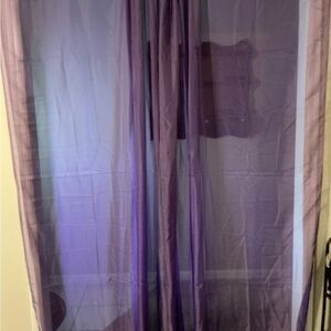 Purple Sheer Curtains